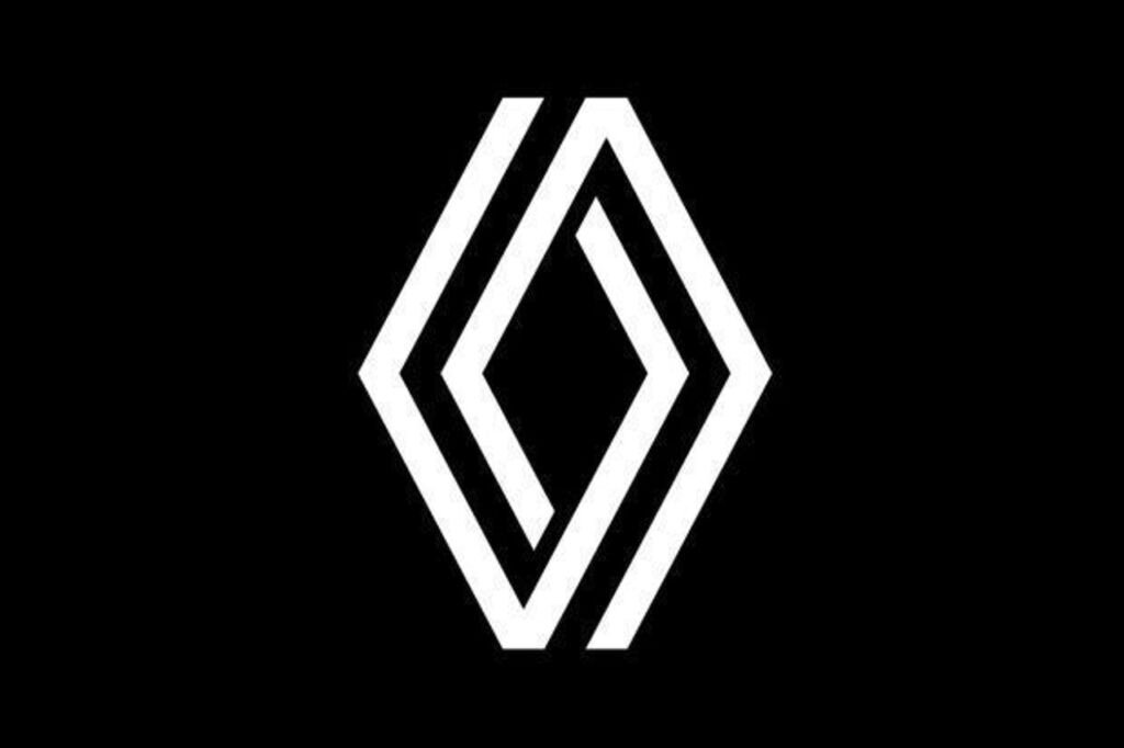 renault logo bw